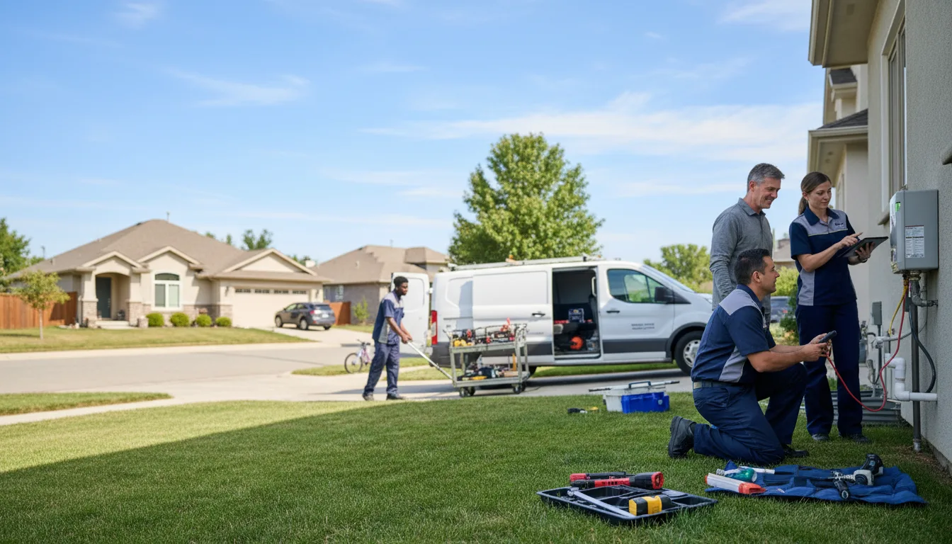 Tankless water heater service in Rowley, IA